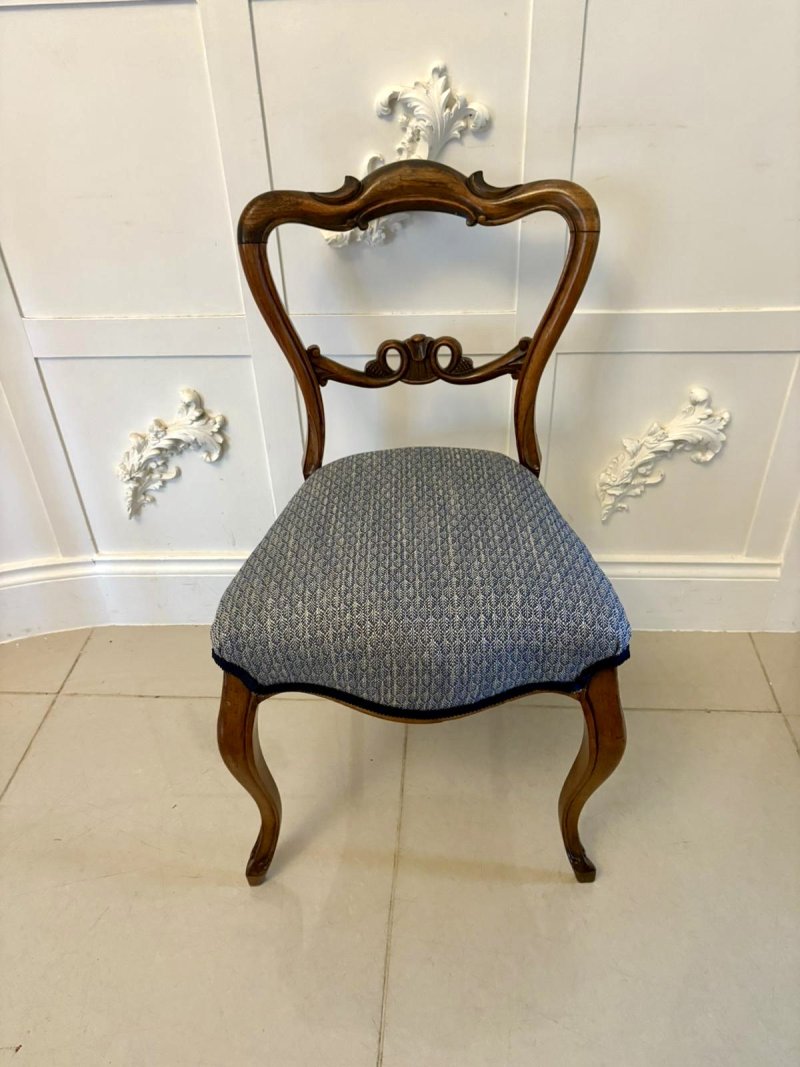 Outstanding Quality Set of Six Antique Victorian Rosewood Dining Chairs - Image 7